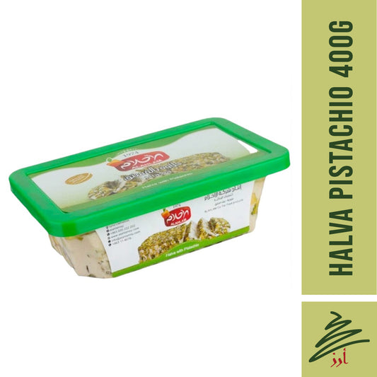 ALAHLAM Halava Halawa Pistachio Tahini Spread 400g