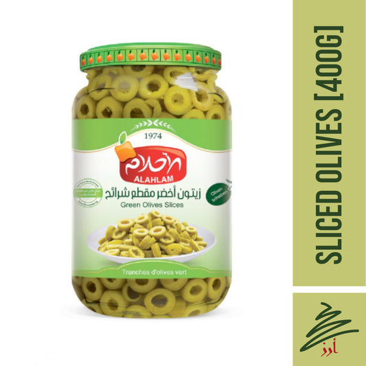 ALAHLAM  Sliced Green Olives [400g]